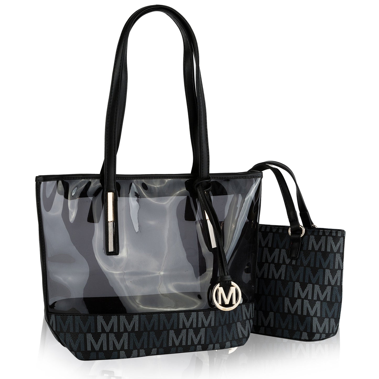 MKF Collection Tayla 2 PC Tote & Mini Handbg Vehan Leather Women by Mia K