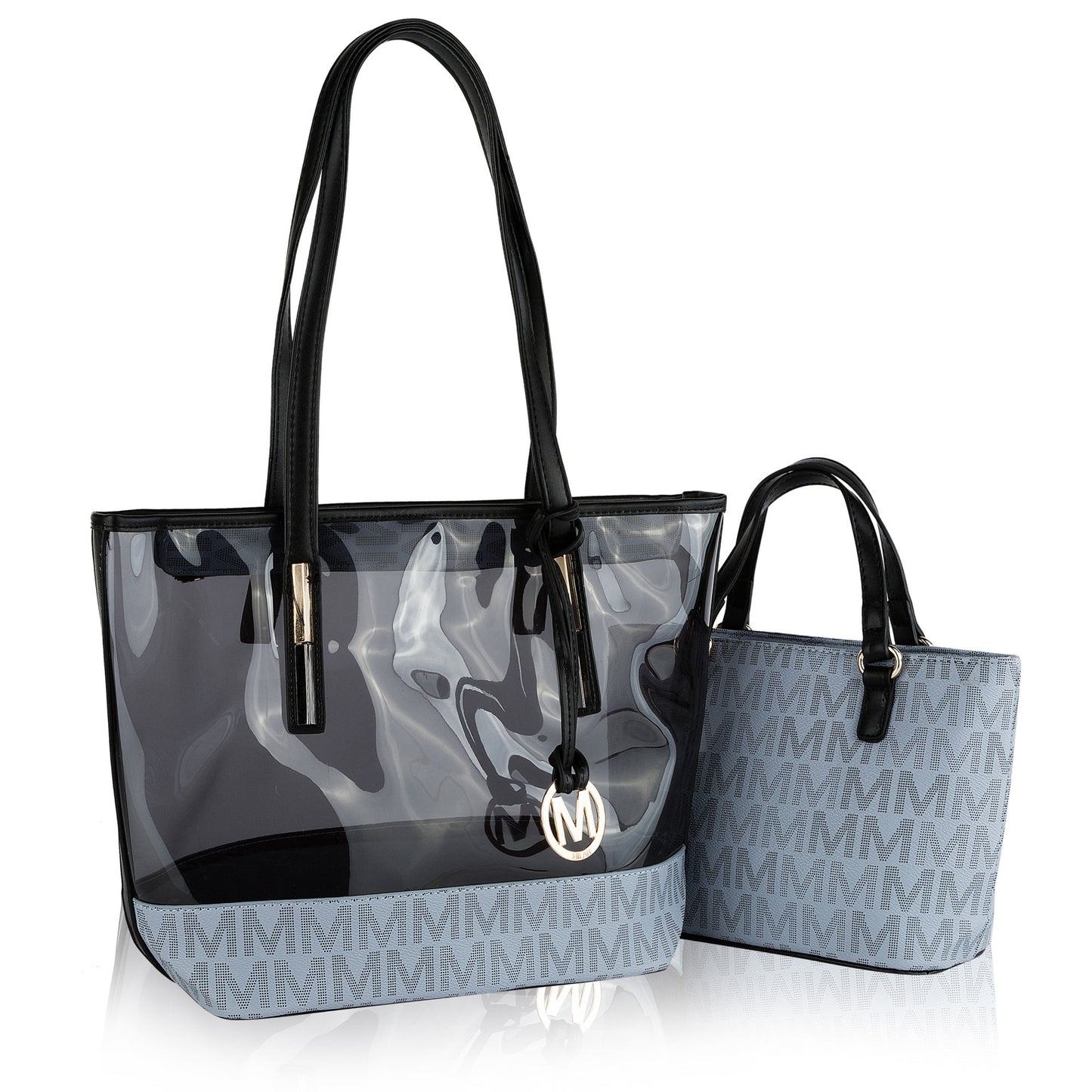 MKF Collection Tayla 2 PC Tote & Mini Handbg Vehan Leather Women by Mia K