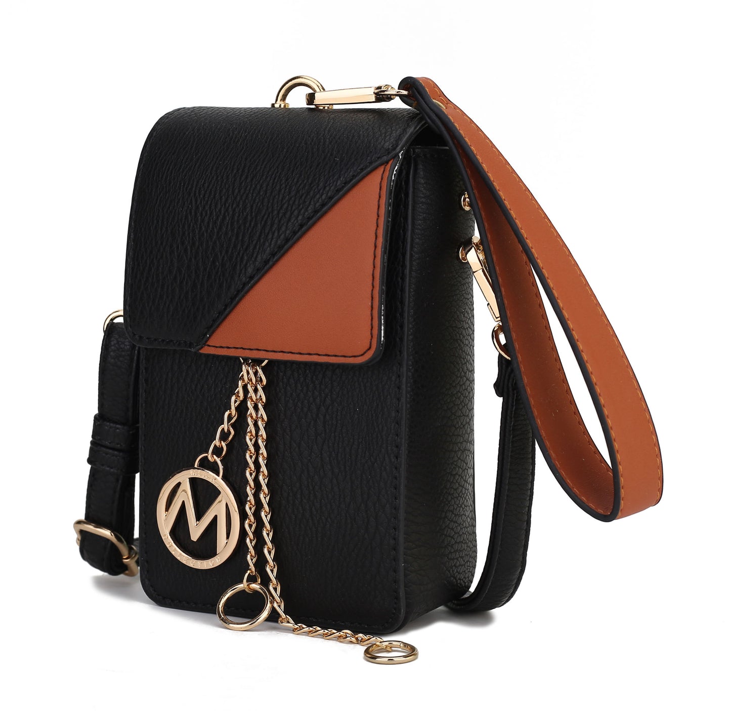 MKF Collection Hannah Crossbody Bag & Wristlet Vegan Leather For Women by Mia k