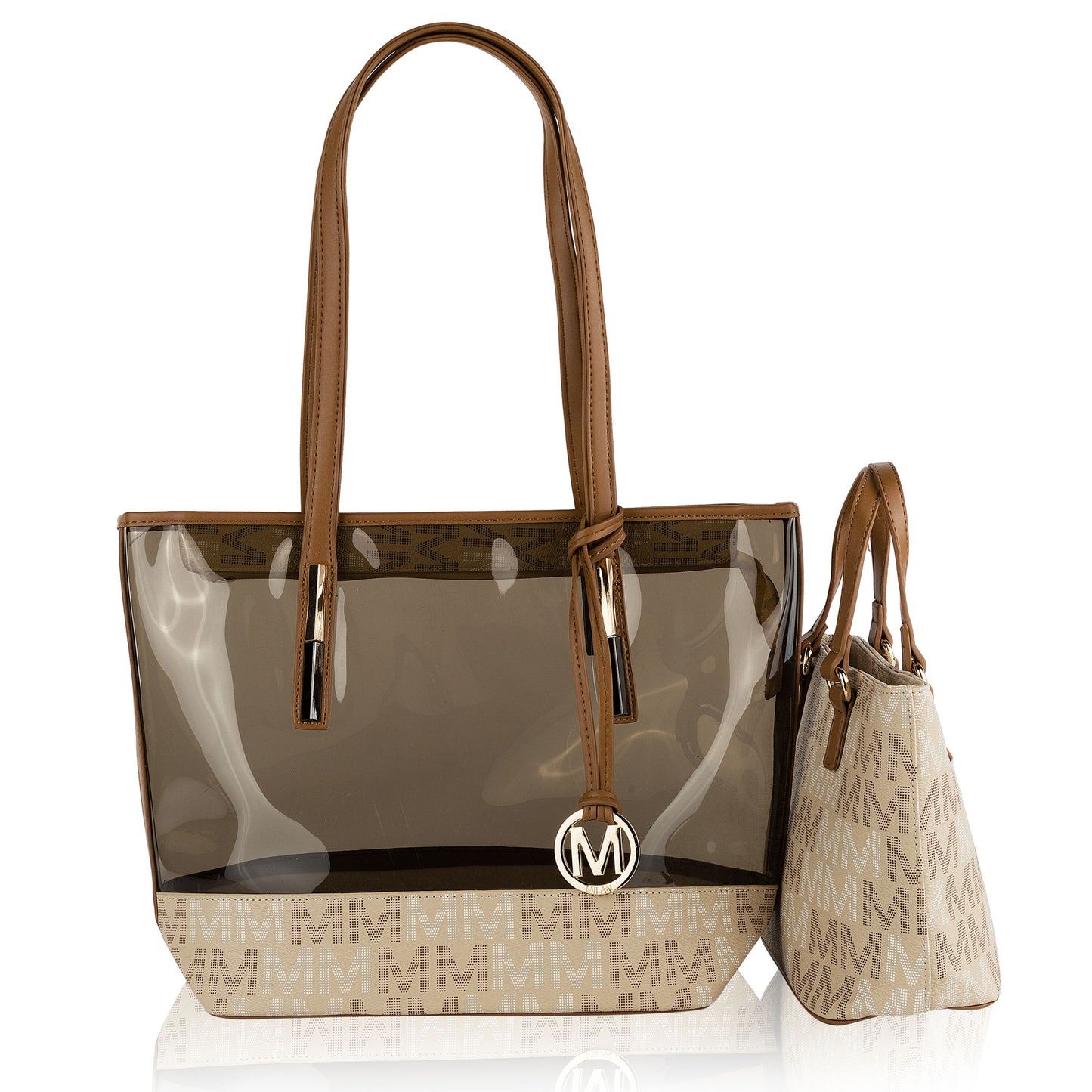 MKF Collection Tayla 2 PC Tote & Mini Handbg Vehan Leather Women by Mia K