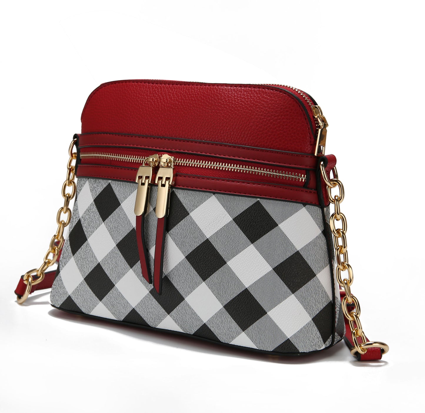 MKF Collection Suki Checkered Crossbody