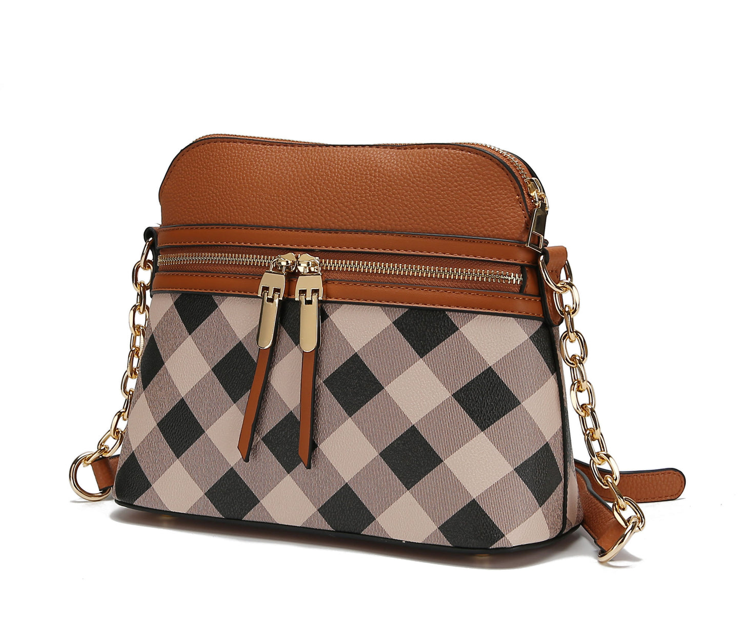 MKF Collection Suki Checkered Crossbody